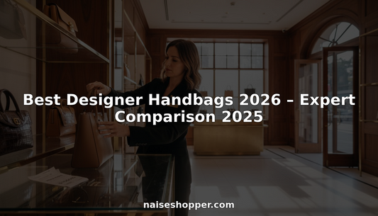 Boutique associate arranging designer handbags on shelves