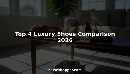Luxury designer shoes arranged for comparison