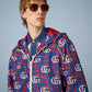Gucci Double G Anchor Print Fabric Jacket