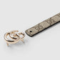 Gucci Reversible GG Marmont Thin Belt Beige Black