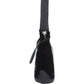Black sequin handbag on a white background