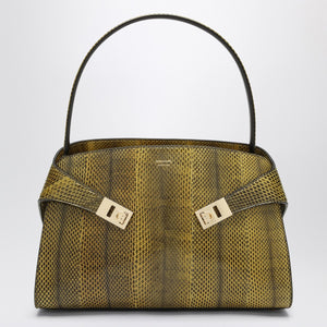 Ferragamo Ferragamo Hug Soft M bag in ginger/dark brown