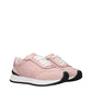 Versace Pink Leather Low Top Sneakers