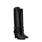 Celine Black Leather High Heel Boots