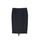 Brunello Cucinelli Gray Virgin Wool Midi Skirt