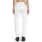 Celine White Cotton Straight-Leg Jeans