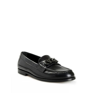 Valentino Garavani Black Leather Slip-On Loafers