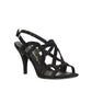 Salvatore Ferragamo Black Leather Stiletto Heel Sandals