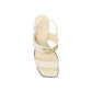 Salvatore Ferragamo White Calfskin Platform Sandals