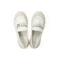 Dior White Calfskin Platform Loafers