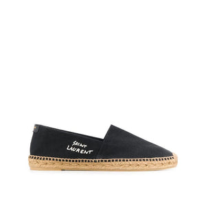 Saint Laurent Black Canvas Espadrilles