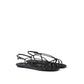 Prada Black Calfskin Strap-On Sandals