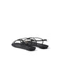 Prada Black Calfskin Strap-On Sandals