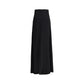 Valentino Garavani Black Silk Long Skirt