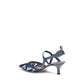 Fendi Blue Polyamide Mid Heel Pumps
