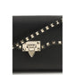 Valentino Garavani Black Calf Leather Bos Taurus Shoulder Bag