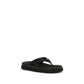 Prada Black Rubber Flip-Flop Sandals