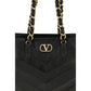 Valentino Garavani Black Napa Leather / Calf Bos Taurus Shoulder Bag
