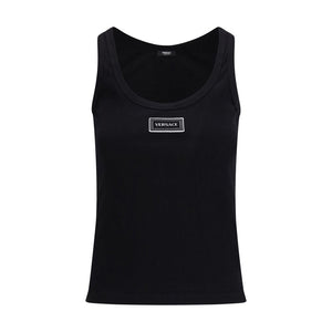 Versace Black Cotton Top