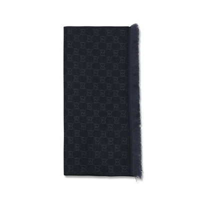 Gucci Black Wool Scarf