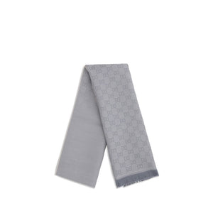 Gucci Gray Wool Scarf