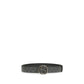Gucci Black Calf Leather Bos Taurus Regular Belt
