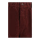 Fendi Bordeaux Cotton Casual Pants