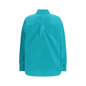 Fendi Light Blue Silk Dress Shirt