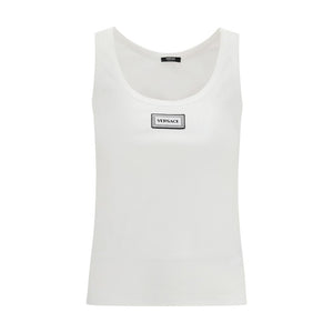 Versace White Cotton Top