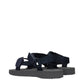 Burberry Blue Fabric Sandals