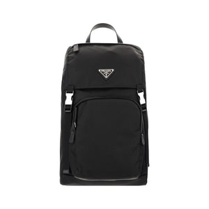 Prada Black Recycled Polyamide Backpack