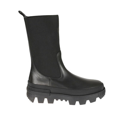 Moncler Black Calfskin Ankle Boots