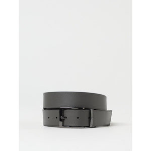 Emporio Armani Black Leather Regular Belt