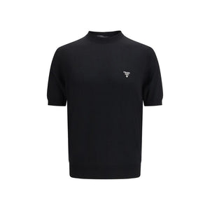 Prada Black Fleece Wool T-Shirt