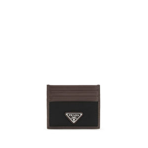 Prada Black Calf Leather Bos Taurus Wallet