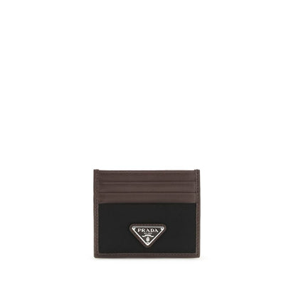 Prada Black Calf Leather Bos Taurus Wallet