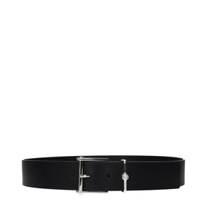 Versace Black Leather Regular Belt