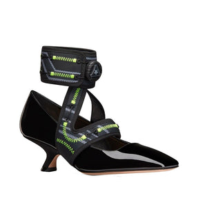 Dior Black Calfskin Platform Pumps