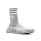 BALENCIAGA X ADIDAS Gray Nylon Athletic Sneakers