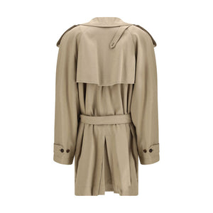 Balenciaga Beige Cotton Trench Coat