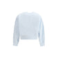 Alexander McQueen Light Blue Cotton Sweatshirt