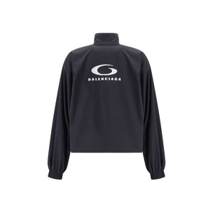 Balenciaga Black Polyester Shell Jacket
