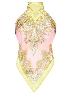 Versace Spring Barocco Scarf Top