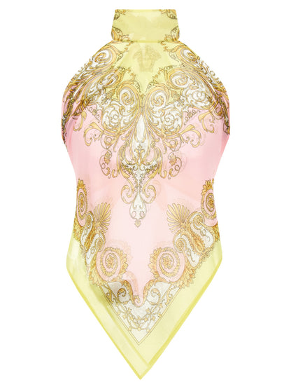 Versace Spring Barocco Scarf Top