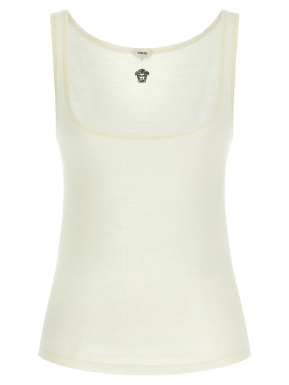 Versace La Medusa Embroidery Top