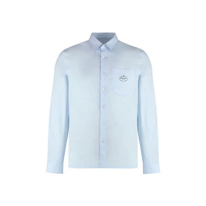 Prada Blue Cotton Dress Shirt