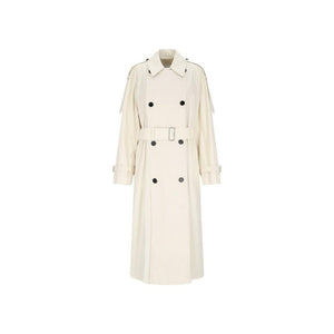 Burberry White Cotton Coat