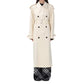 Burberry White Cotton Coat