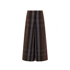 Burberry Brown Cotton Casual Pants