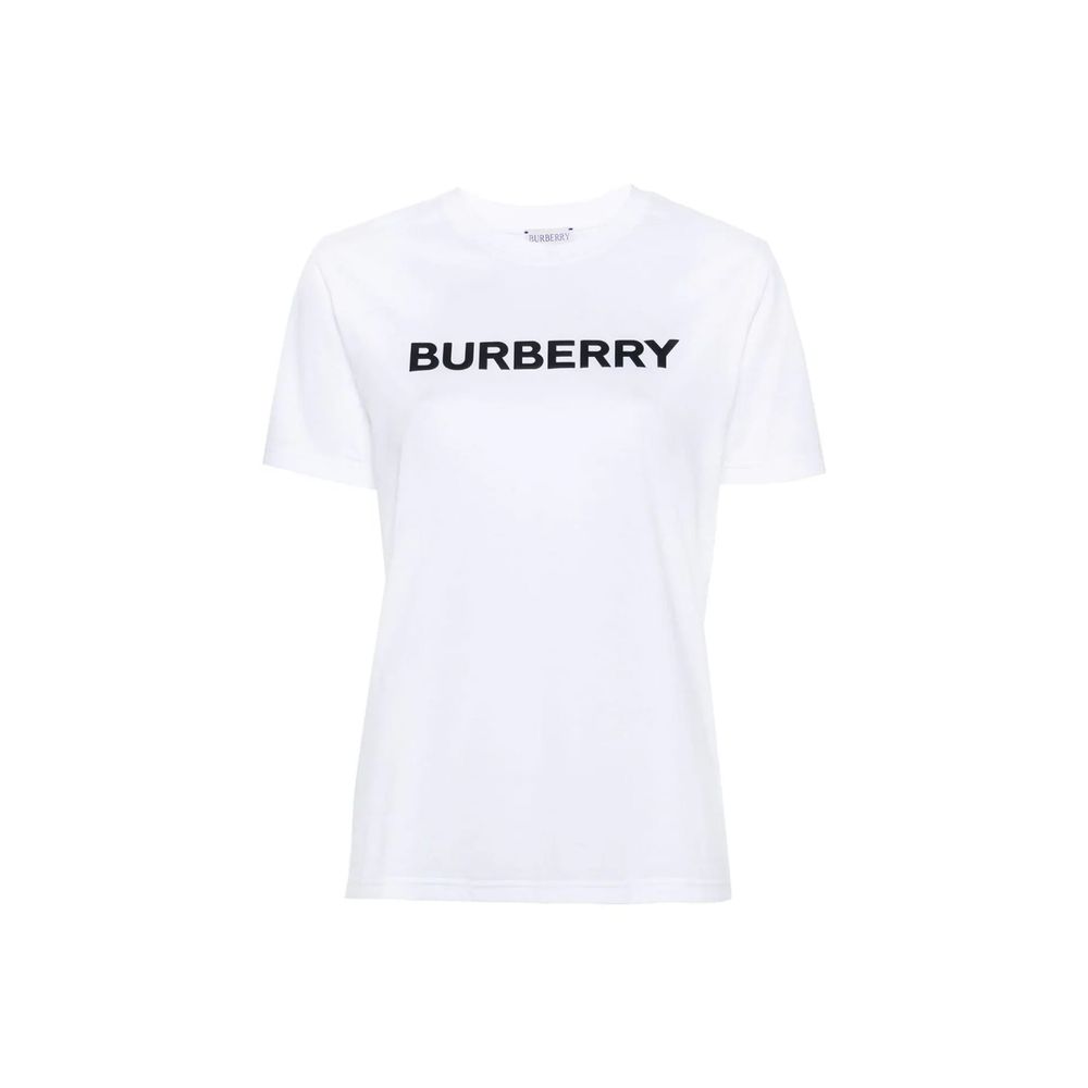 Burberry White Cotton T-Shirt